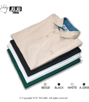 Polyester Polo T-shirt with Denim